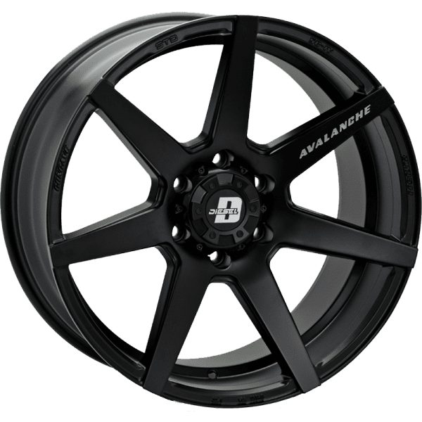 diesel avalanche matte black dark tint concave wheels rims 4x4 4wd