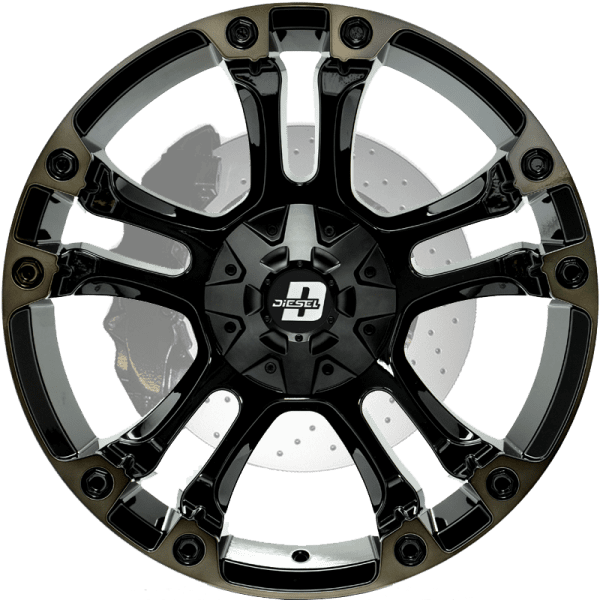 diesel brooklyn gloss black dark tint wheels rims 4x4 4wd