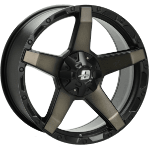 diesel exodus dark tint matte black concave 5 spoke wheels rims 4x4 4wd