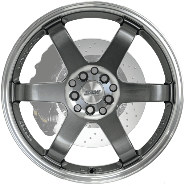 ssw drifter gunmetal grey polished dish jdm wheels