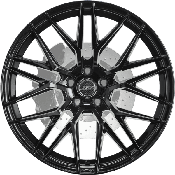 ssw hockenheim hyper gloss black mesh concave wheels rims