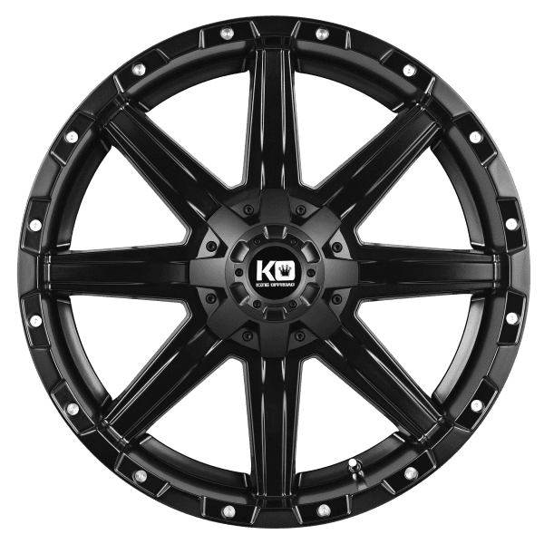 king blade matte black wheels rims 4wd 4x4