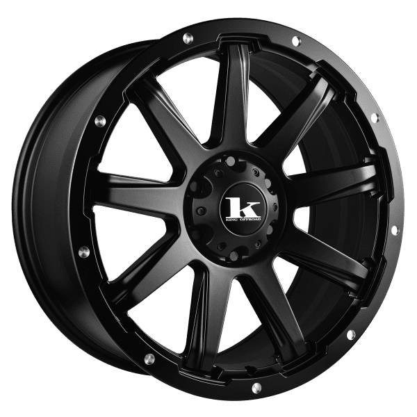 king gator satin black wheels rims 4wd 4x4