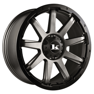 king gator satin gunmetal grey spoke wheels rims 4wd 4x4