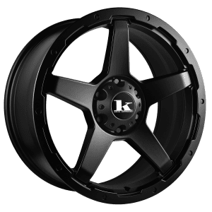 king leech satin black 5 spoke wheels rims 4wd 4x4