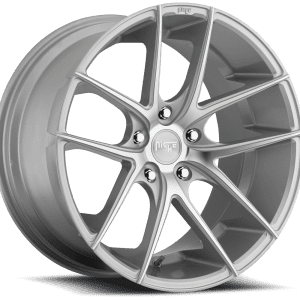 niche targa silver machined wheels rims concave