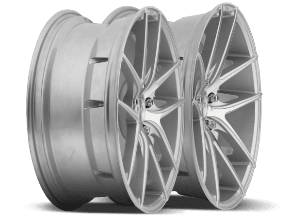 niche targa silver machined wheels rims concave