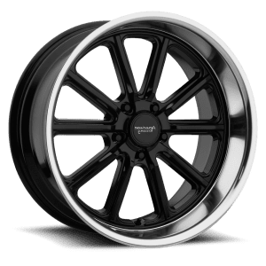american racing vn507 rodder wheels rims muscle classic gloss black machined dish